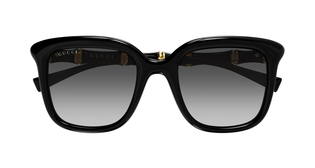 Óculos de sol gucci gg2058s 001 negro rectangular / squared femenino tamanho 52mm - Vista de detalhe