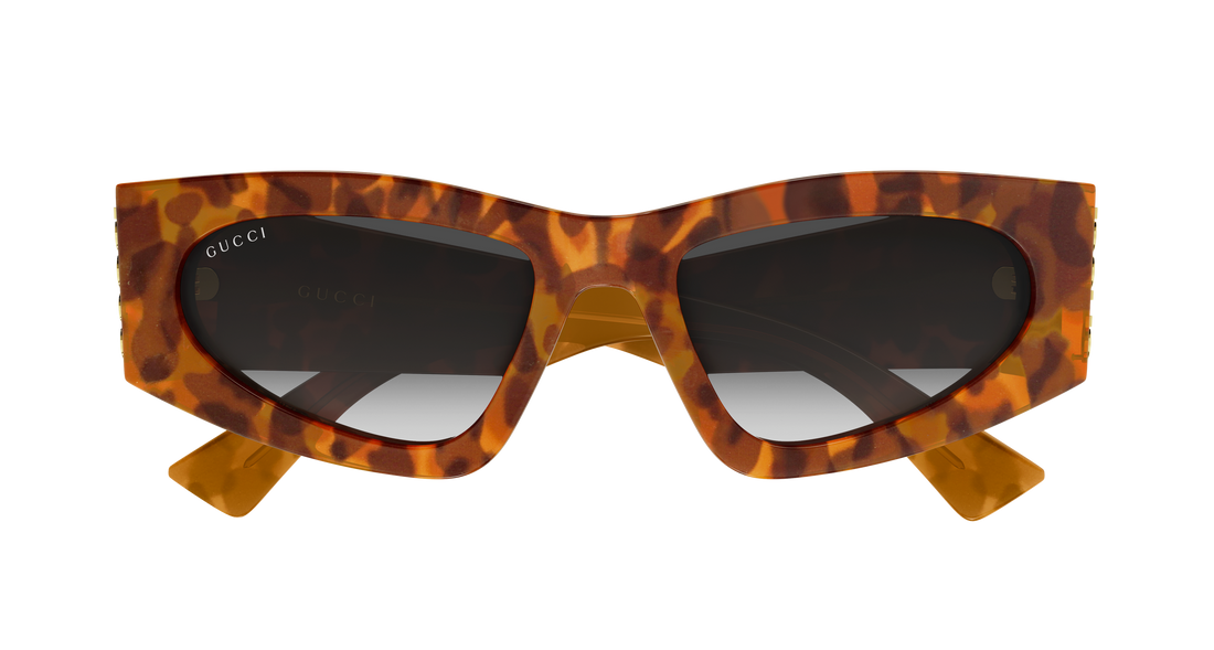 Óculos de sol gucci gg2040s 004 havana cat eye femenino tamanho 54mm - Vista de detalhe