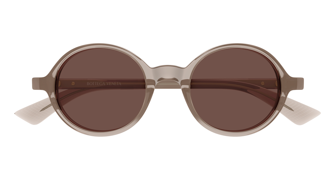 Sonnenbrillen bottega veneta bv1430s 008 marron round/oval/panthos unisex größe 48mm - Detailansicht