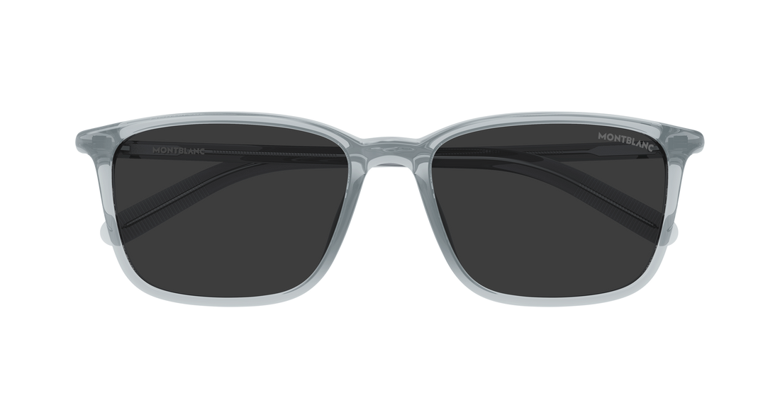 Lunettes de soleil montblanc mb0528sa 004 gris rectangular / squared masculino taille 56mm - Vue détaillée
