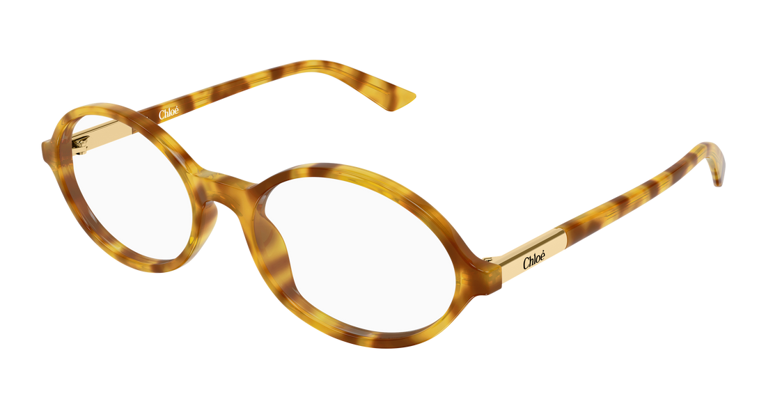 Brillen chloé ch0367o 003 havana round/oval/panthos femenino größe 54mm - Hauptansicht