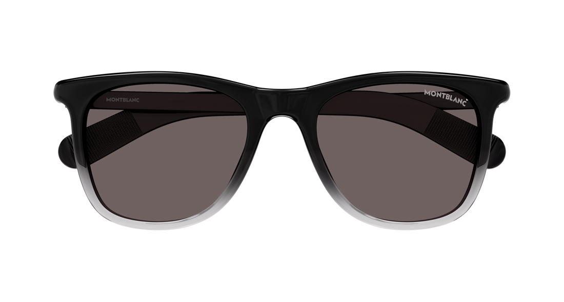 Lunettes de soleil montblanc mb0496s 003 negro rectangular / squared masculino taille 52mm - Vue détaillée