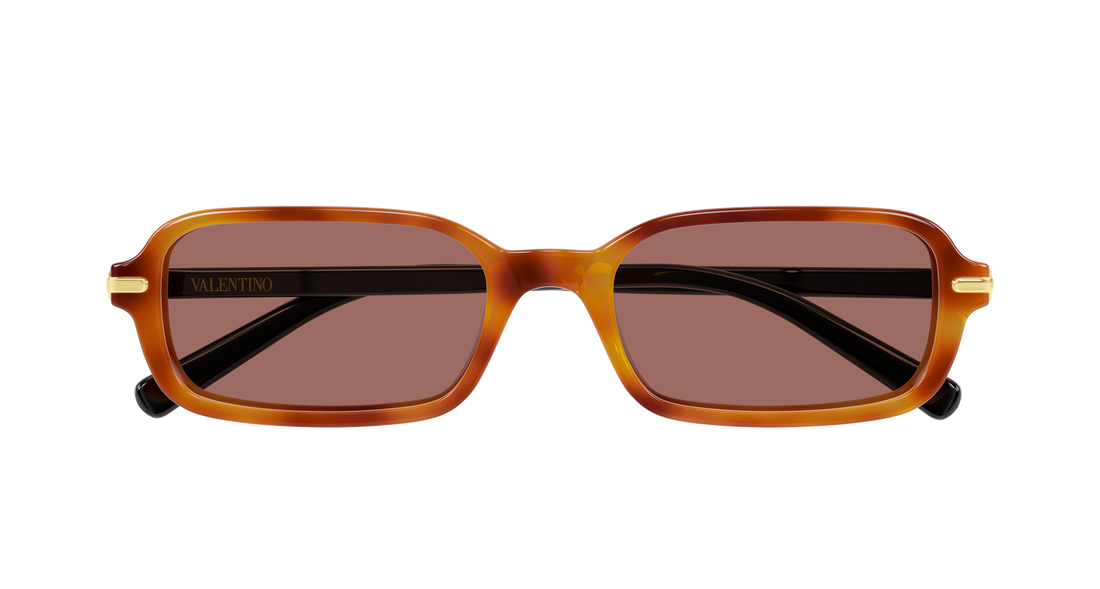 Sonnenbrillen valentino vg0047s 004 havana rectangular / squared femenino größe 52mm - Detailansicht