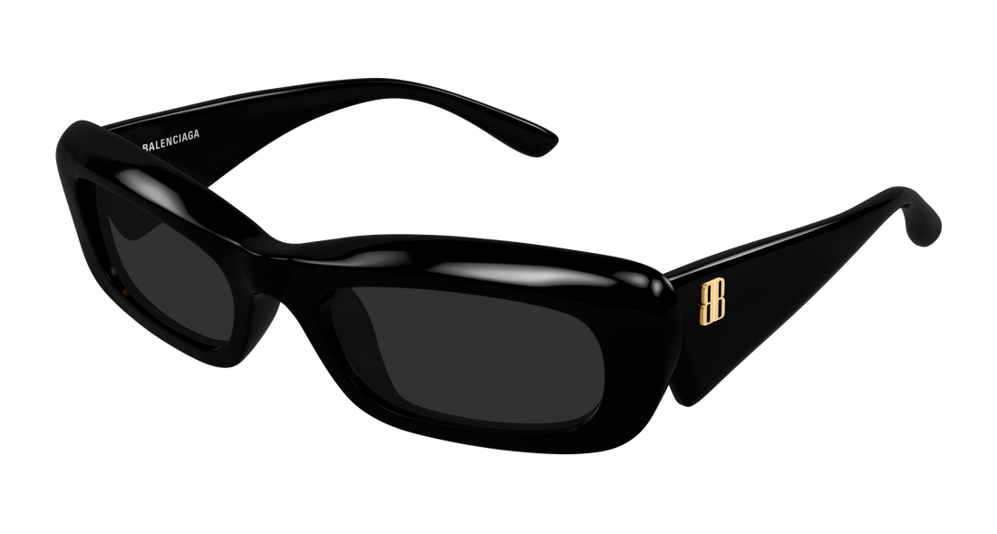 Lunettes de soleil balenciaga bb0504s 001 negro rectangular / squared femenino taille 55mm - Vue principale