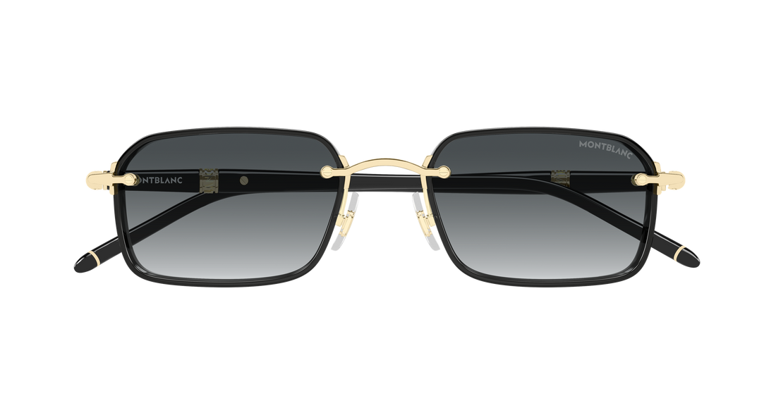 Gafas de sol montblanc mb0483s 001 dorado rectangular / squared masculino talla 54mm - Vista de detalle