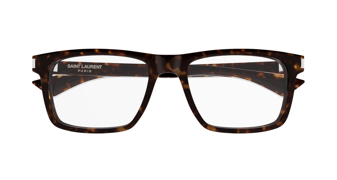 Brillen saint laurent sl 882 007 havana rectangular / squared masculino größe 57mm - Detailansicht