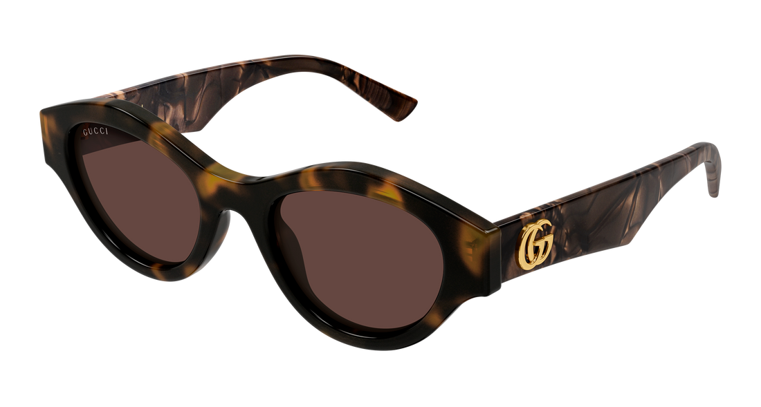 Lunettes de soleil gucci gg2207s 004 havana cat eye femenino taille 51mm - Vue principale