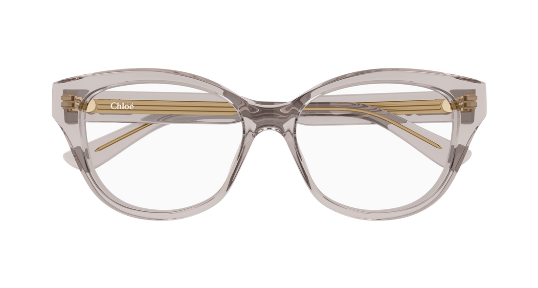 Brillen chloé ch0381ol 003 gris cat eye femenino größe 51mm - Detailansicht