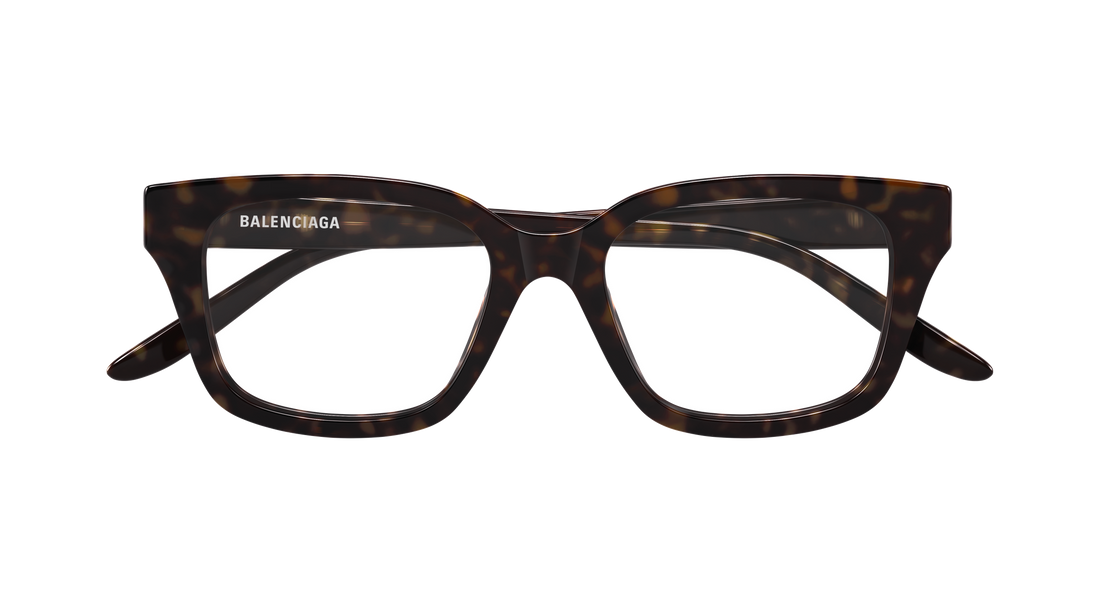 Brillen balenciaga bb0532o 008 havana rectangular / squared femenino größe 54mm - Detailansicht