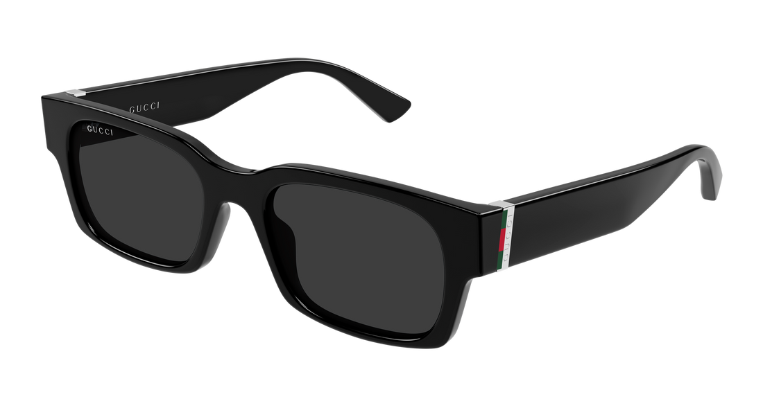 Óculos de sol gucci gg2084s 001 negro rectangular / squared masculino tamanho 52mm - Vista principal