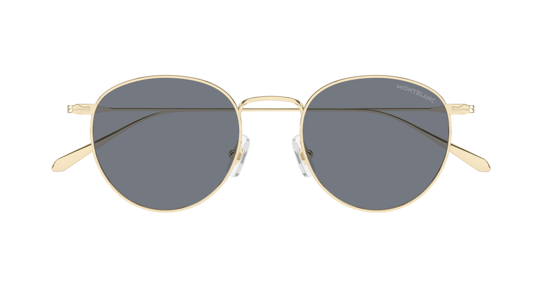 Lunettes de soleil montblanc mb0473s 001 dorado round/oval/panthos masculino taille 50mm - Vue détaillée