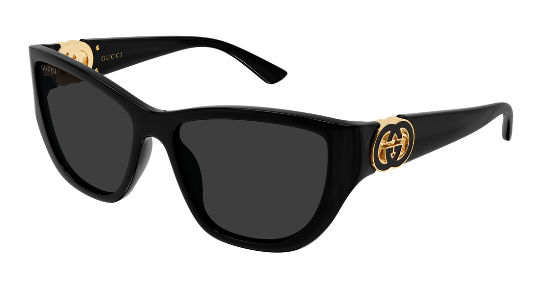 Óculos de sol gucci gg2122s 001 negro cat eye femenino tamanho 56mm - Vista principal