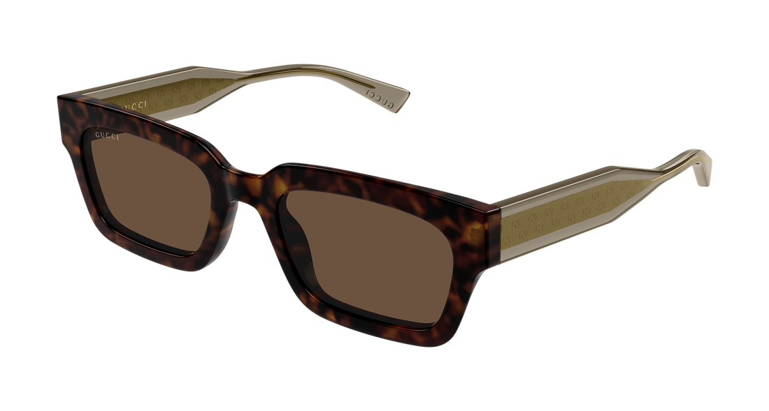 Occhiali da sole gucci gg2069s 002 havana rectangular / squared masculino taglia 53mm - Vista principale