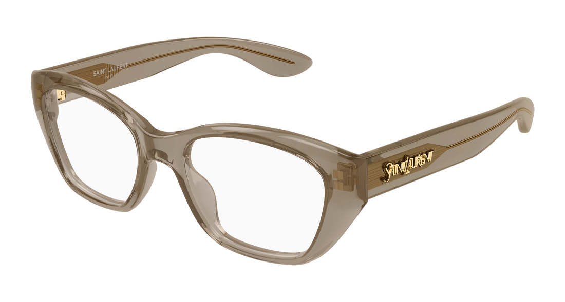 Brillen saint laurent sl 924 003 marron cat eye femenino größe 52mm - Hauptansicht