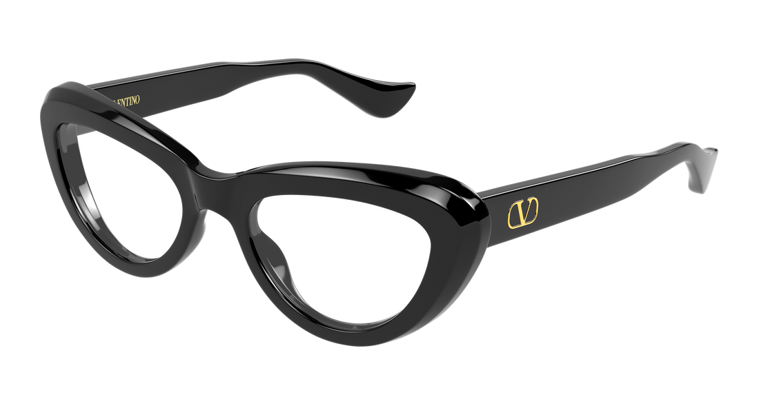 Lunettes de vue valentino vg0059o 001 negro cat eye femenino taille 52mm - Vue principale