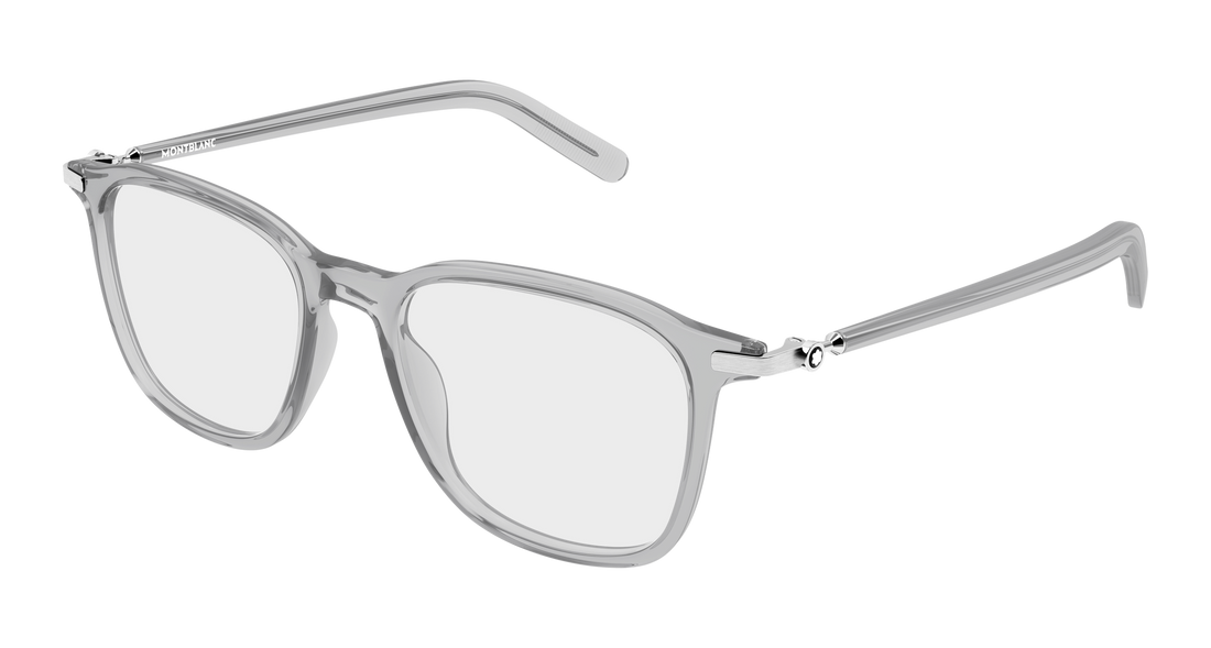 Brillen montblanc mb0499o 003 gris rectangular / squared masculino größe 52mm - Hauptansicht