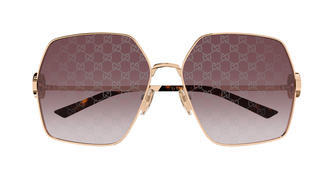 Lunettes de soleil gucci gg2163s 004 dorado rectangular / squared femenino taille 61mm - Vue détaillée
