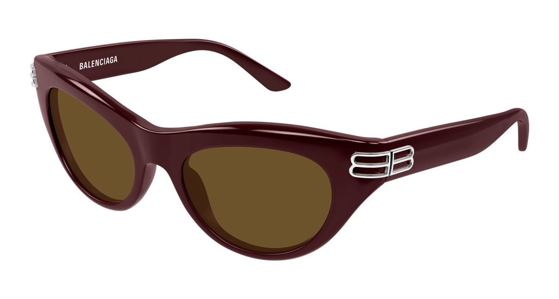 Óculos de sol balenciaga bb0466s 004 burdeos cat eye femenino tamanho 55mm - Vista principal