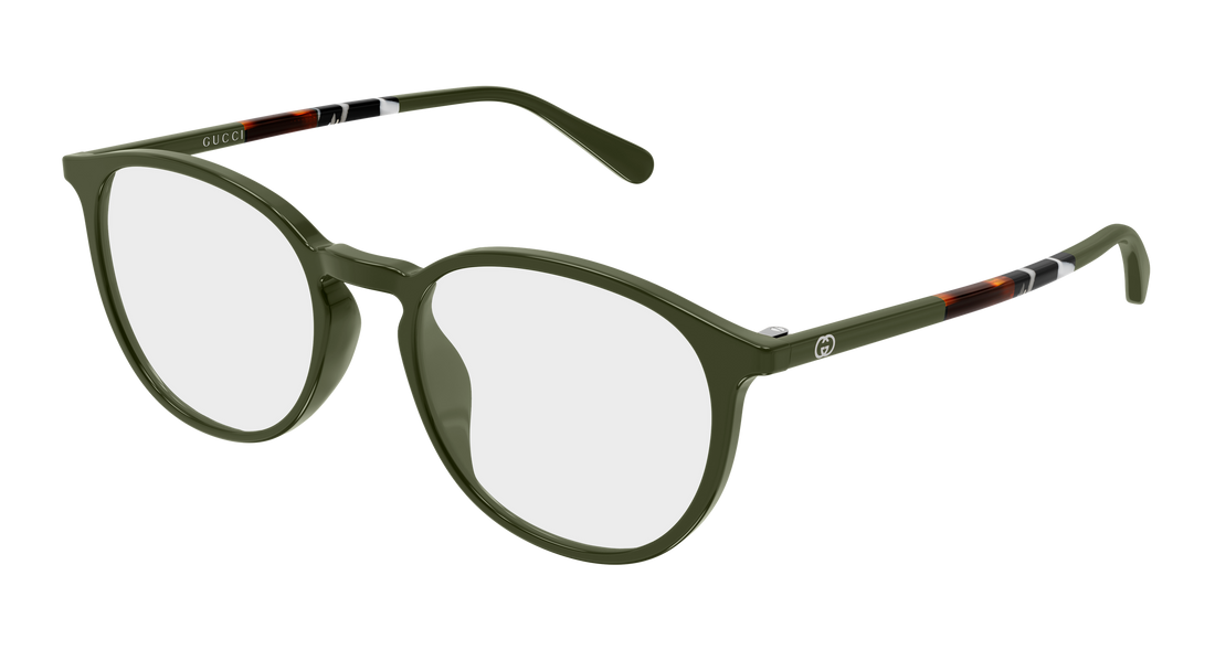Lunettes de vue gucci gg2266oa 003 verde round/oval/panthos unisex taille 53mm - Vue principale