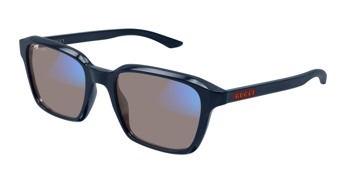 Óculos de sol gucci gg2078s 006 azul rectangular / squared masculino tamanho 52mm - Vista de detalhe