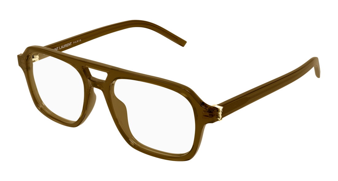 Brillen saint laurent sl m179 005 marron pilot/navigator femenino größe 53mm - Hauptansicht