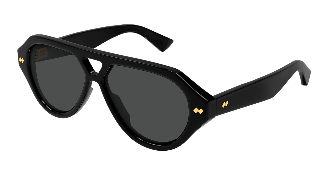 Sonnenbrillen bottega veneta bv1485s 001 negro pilot/navigator unisex größe 56mm - Hauptansicht