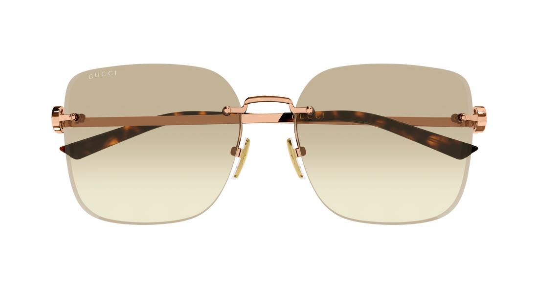 Lunettes de soleil gucci gg2229sa 004 dorado butterfly femenino taille 60mm - Vue détaillée