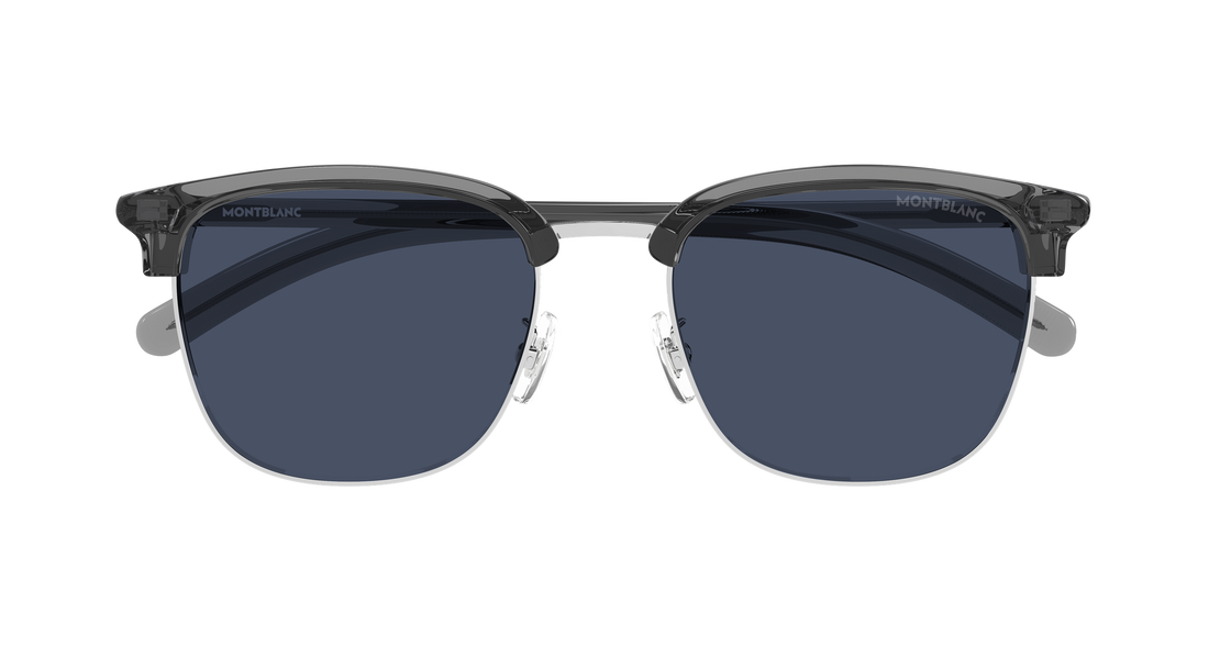 Gafas de sol montblanc mb0488sa 003 plateado rectangular / squared masculino talla 55mm - Vista de detalle