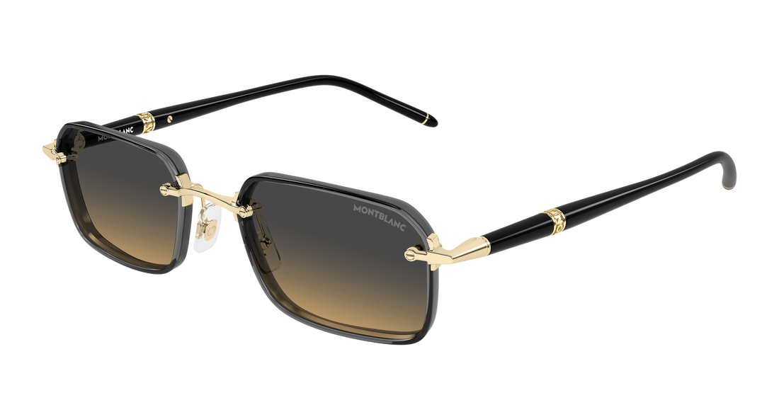Gafas de sol montblanc mb0483s 002 dorado rectangular / squared masculino talla 54mm - Vista principal