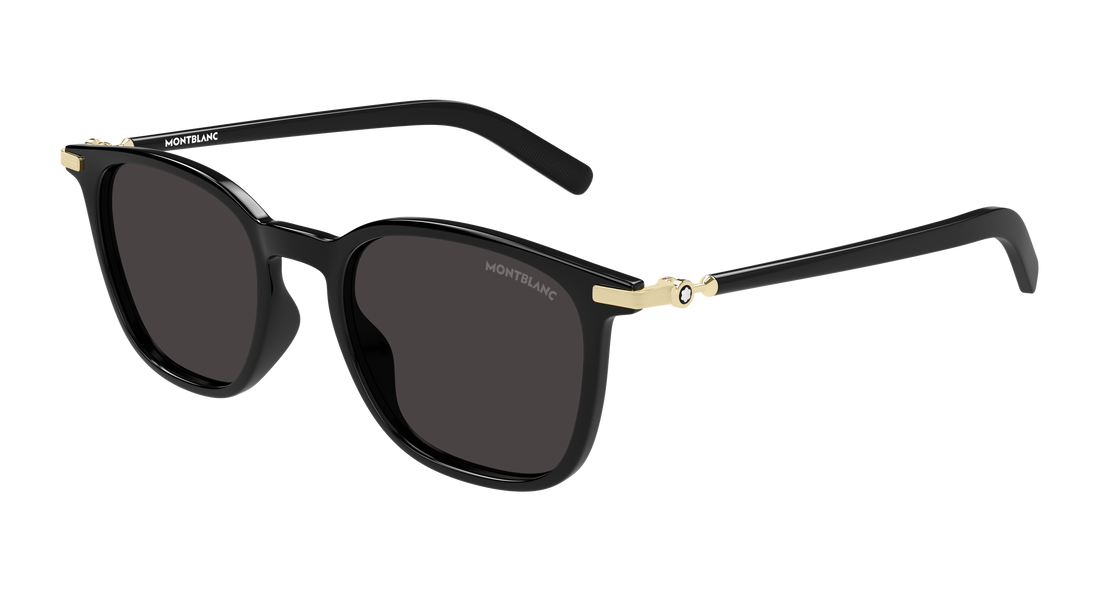 Gafas de sol montblanc mb0460s 001 negro rectangular / squared masculino talla 50mm - Vista principal
