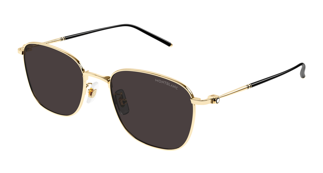 Lunettes de soleil montblanc mb0527sa 001 dorado rectangular / squared masculino taille 55mm - Vue principale