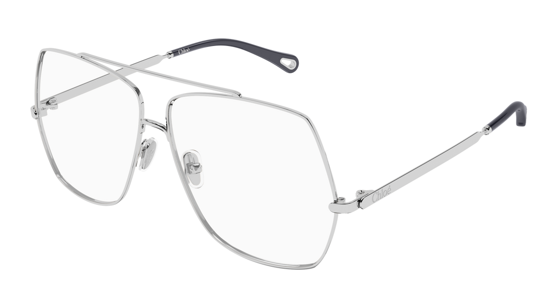 Lunettes de vue chloé ch0409o 003 plateado rectangular / squared femenino taille 61mm - Vue principale