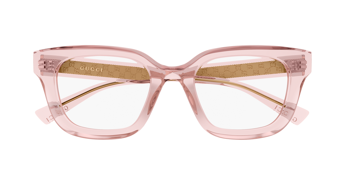 Occhiali da vista gucci gg2067ol 007 rosa rectangular / squared femenino taglia 52mm - Vista dettagliata