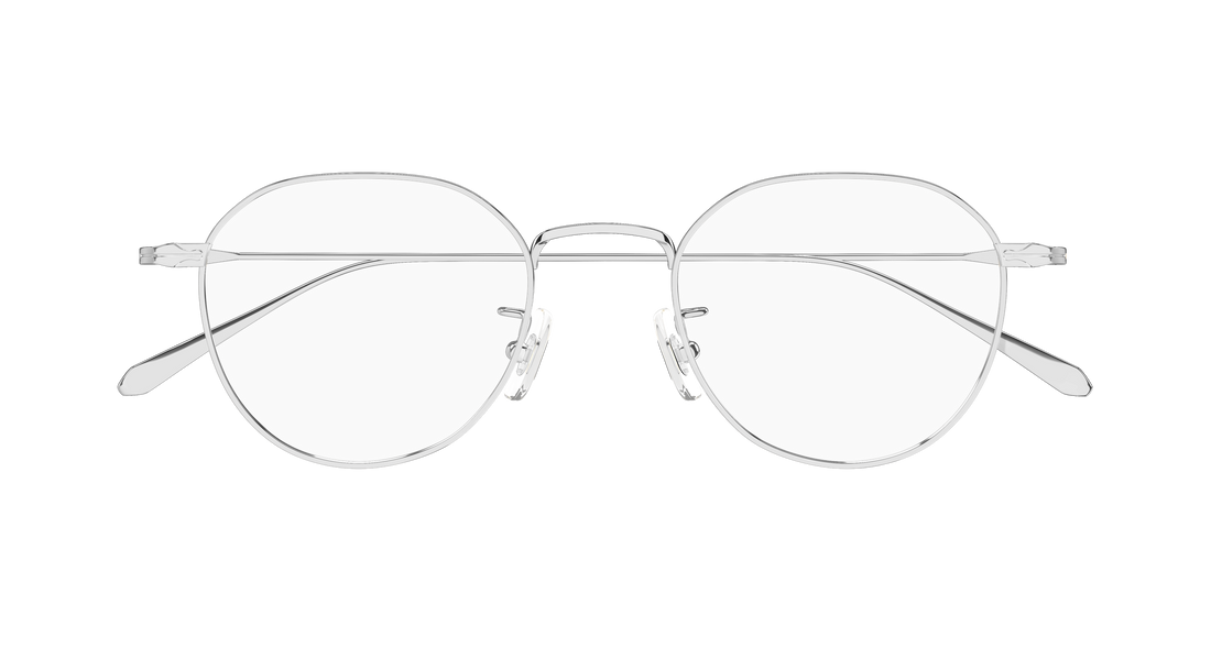 Occhiali da vista montblanc mb0476oa 002 plateado geometrical/directional masculino taglia 49mm - Vista dettagliata