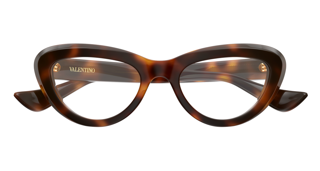 Lunettes de vue valentino vg0059o 003 havana cat eye femenino taille 52mm - Vue détaillée