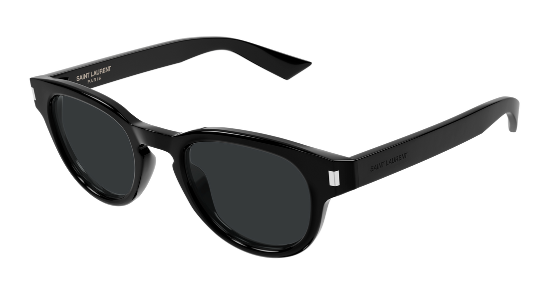 Óculos de sol saint laurent sl 876 001 negro round/oval/panthos masculino tamanho 48mm - Vista principal