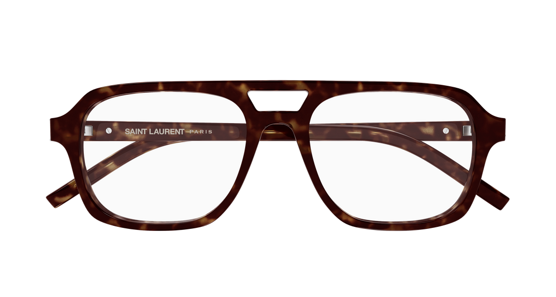 Brillen saint laurent sl m179 002 havana pilot/navigator femenino größe 53mm - Detailansicht