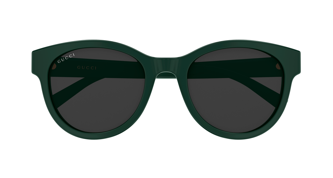 Óculos de sol gucci gg2127sk 004 verde round/oval/panthos femenino tamanho 54mm - Vista de detalhe