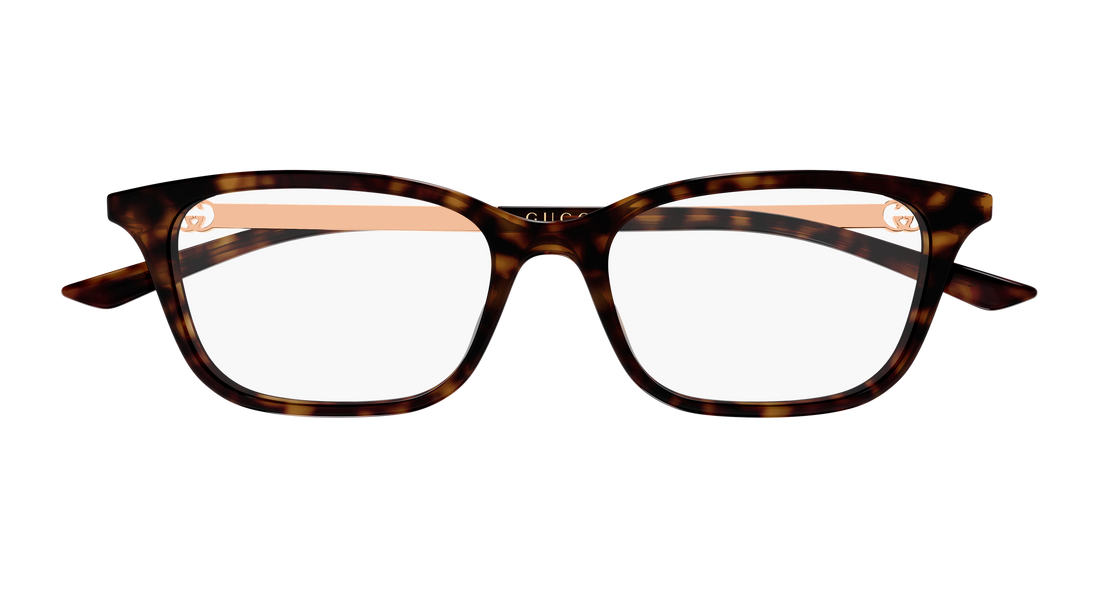 Lunettes de vue gucci gg2213o 003 havana rectangular / squared femenino taille 52mm - Vue détaillée