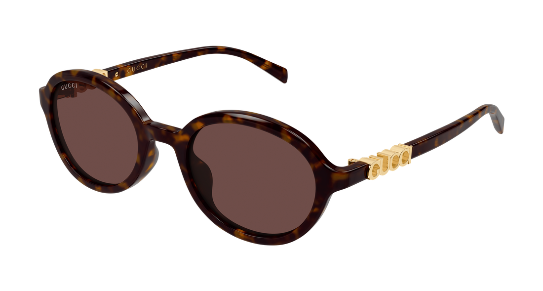 Sunglasses gucci gg2033sa 002 havana round/oval/panthos femenino size 52mm - Main view