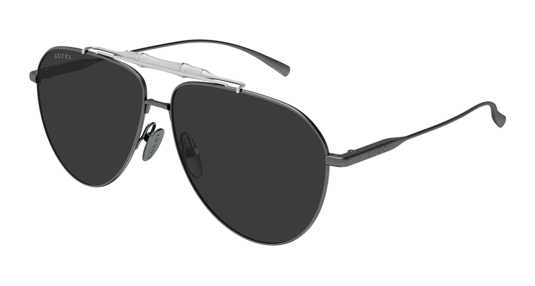Óculos de sol gucci gg2064s 001 plateado pilot/navigator masculino tamanho 60mm - Vista principal