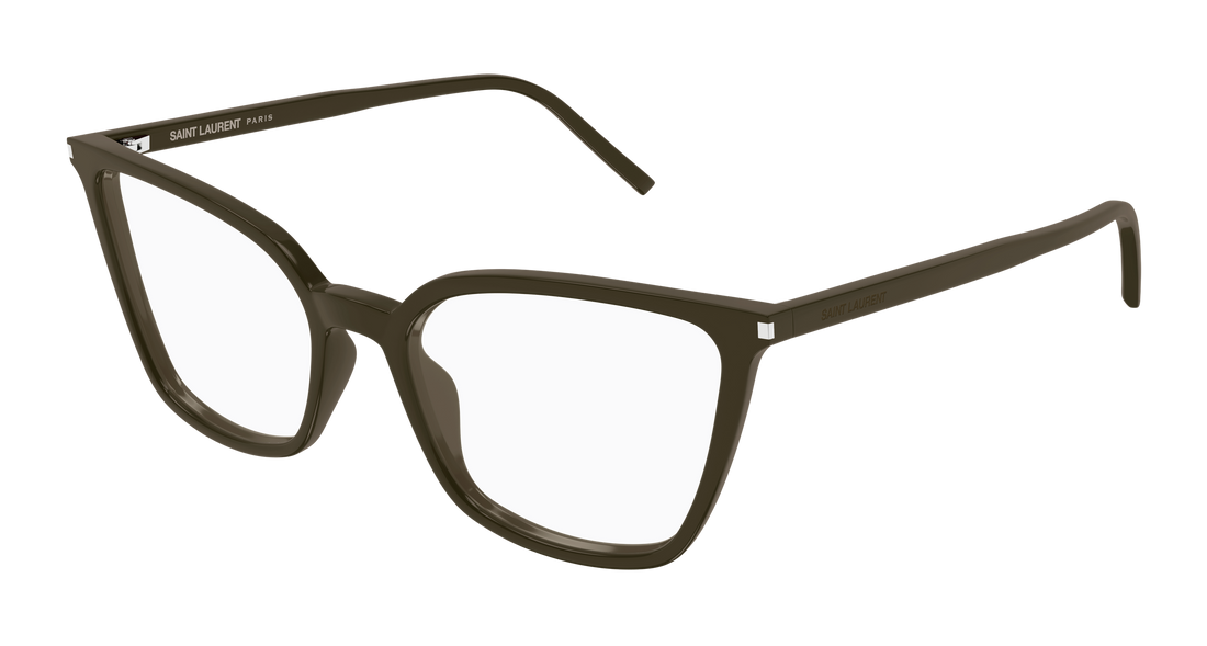 Brillen saint laurent sl 669 005 marron cat eye femenino größe 54mm - Hauptansicht