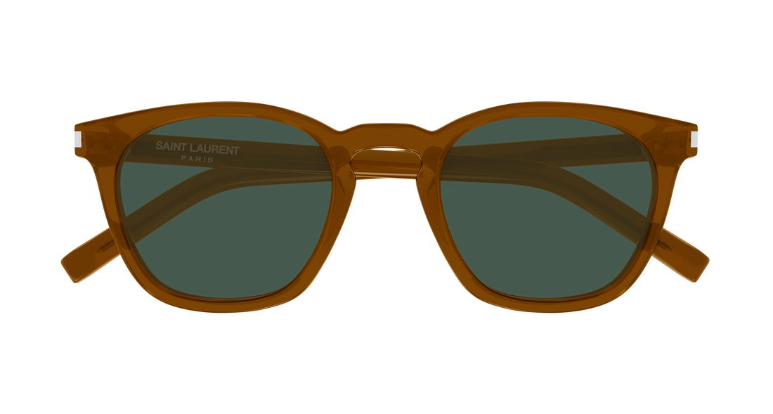Sonnenbrillen saint laurent sl 28 057 marron rectangular / squared unisex größe 49mm - Detailansicht