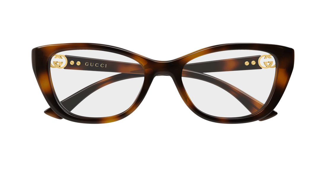 Lunettes de vue gucci gg2196ol 002 havana cat eye femenino taille 51mm - Vue détaillée