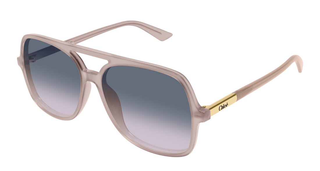 Sonnenbrillen chloé ch0364s 005 beige pilot/navigator femenino größe 57mm - Hauptansicht