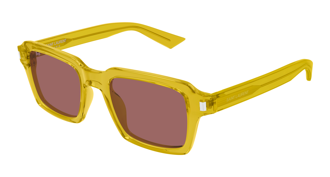 Lunettes de soleil saint laurent sl 947 005 amarillo rectangular / squared masculino taille 50mm - Vue principale