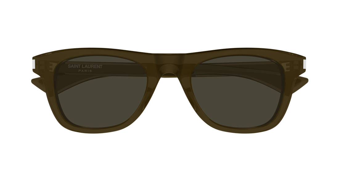 Óculos de sol saint laurent sl 879 004 marron rectangular / squared masculino tamanho 51mm - Vista de detalhe