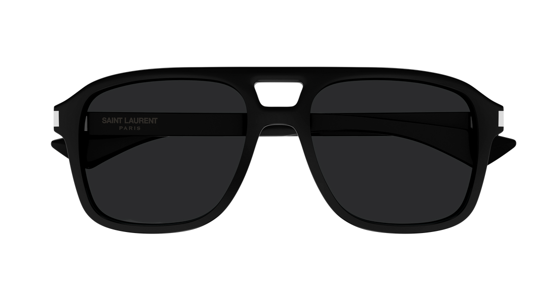 Óculos de sol saint laurent sl 881 001 negro pilot/navigator unisex tamanho 55mm - Vista de detalhe