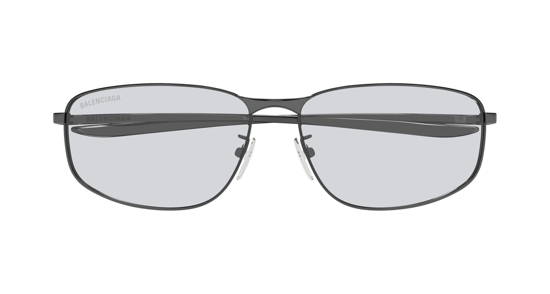 Occhiali da sole balenciaga bb0494sa 004 plateado rectangular / squared masculino taglia 61mm - Vista dettagliata