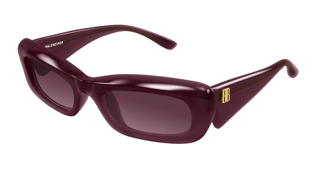 Lunettes de soleil balenciaga bb0504s 004 rojo rectangular / squared femenino taille 55mm - Vue principale
